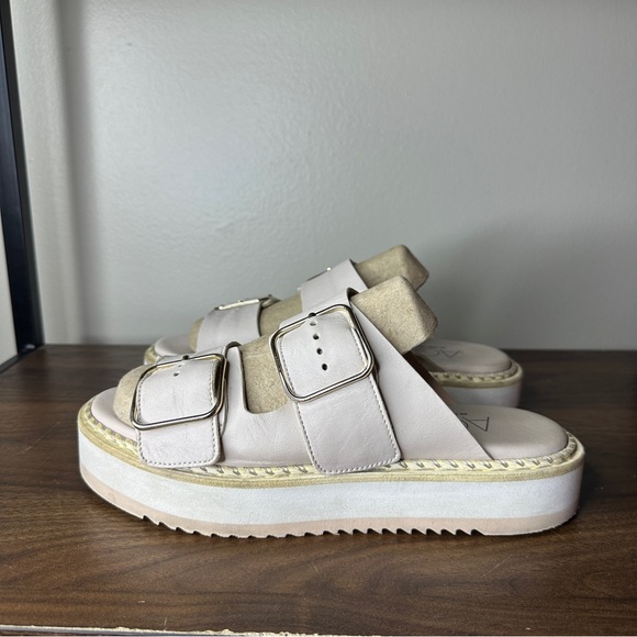 Agl Shoes - AGL Soraya Nude Pink Leather Sandals Sz 38